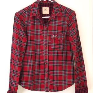 Hollister Plaid Cotton Shirt